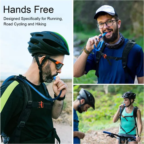 Miniatura 7 de G4Free Mochila de hidratación aislada con vejiga libre de BPA de 2L para correr al aire libre, senderismo, ciclismo, camping