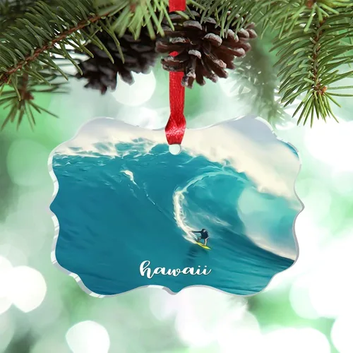 Miniatura 21 de Adornos de Navidad de California Estados Unidos, paisaje urbano de Los Ángeles, adornos de árbol de Navidad, adornos de Navidad personalizados