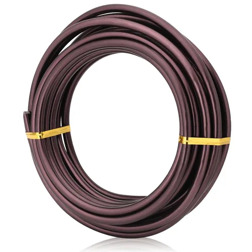 Miniatura 22 de Negro-1.0-Alambre de aluminio anodizado para bonsái de 250g de gran rollo, muchas tallas para elegir, KSVZS alambre de metal flexible