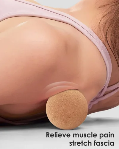 Miniatura 5 de KITWILD Bola de masaje de corcho, partículas finas de alta densidad para masaje muscular de tejido profundo, liberación miofascial y terapia