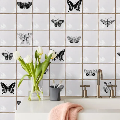 Miniatura 30 de Alwayspon Vinilo adhesivo efecto piedra, pegatinas para azulejos de pared autoadhesivas, protector antisalpicaduras para cocina y baño, T026