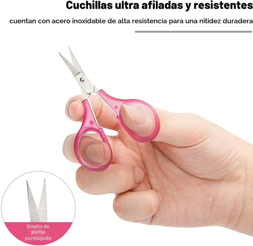 Miniatura 2 de SCAIKTIG Tijeras pequeñas para manualidades, tijeras de viaje pequeñas de 3 pulgadas que cumplen con la Tsa con tapa, tijeras afiladas para todo