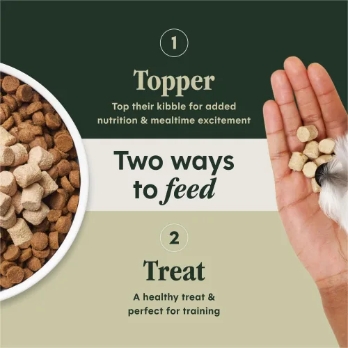Miniatura 6 de Instinct Raw Boost Mixers, Topper de comida para perro liofilizada, receta sin granos - Carne natural 100%, bolsa de 6 oz