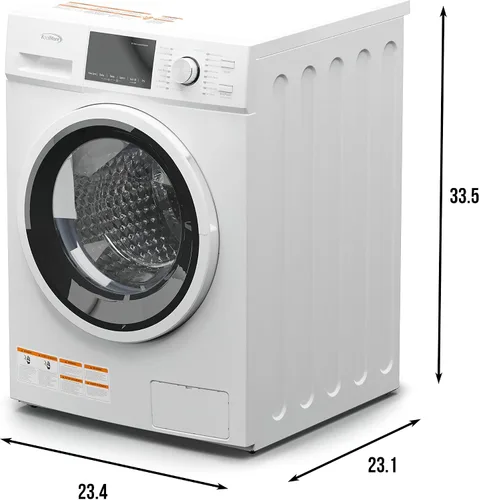 Miniatura 8 de KoolMore Combo de lavadora y secadora de carga frontal 2 en 1, 2.7 pies cúbicos, para apartamento, dormitorio, RV, 16 ciclos de lavado y 4 ciclos