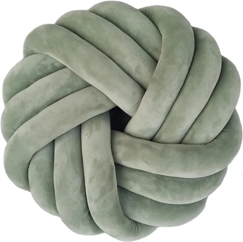 Miniatura 19 de Cyprinus Carpio Almohada creativa con nudo de bola de rosa, cojín de flor para sofá, almohada lumbar, decoración (rosa-C)
