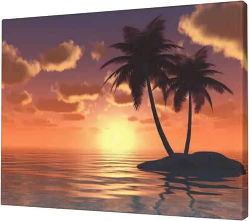 Miniatura 25 de hsbolediy Lienzo decorativo personalizado para pared de sala de estar, dormitorio, pareja, familia, bricolaje, pintura, pared, 12 x 16 pulgadas