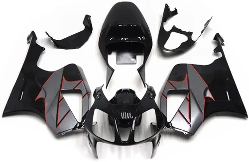Miniatura 11 de Carenados completos de plástico negro brillante para Honda VFR800 1998 1999 2000 2001 VFR 800 98 99 00 01 ABS motocicleta carrocería kits