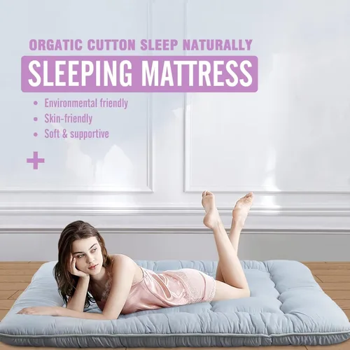 Miniatura 4 de MIRUO Colchoneta de dormir en el suelo para adultos, colchón de futón para niños, colchoneta para dormir, colchón de suelo para adultos, colchón