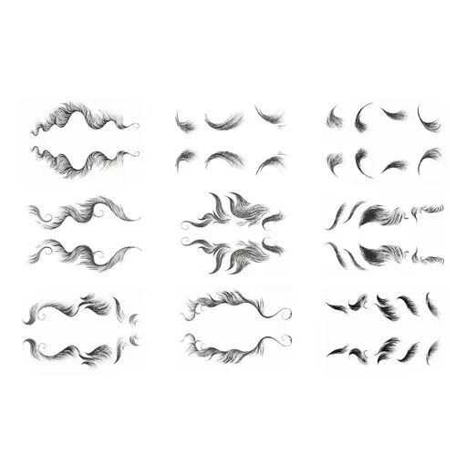 Miniatura 4 de Calcomanías para el cabello para mujer, calcomanías realistas de flequillo para línea de cabello alta y peinados de moda, calcomanía de línea