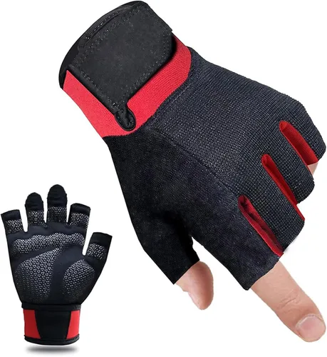 Miniatura 8 de Guantes de entrenamiento para mujer, guantes de levantamiento de pesas sin dedos, guantes de ejercicio para entrenamiento, fitness, ciclismo