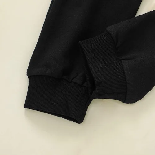 Miniatura 7 de Conjunto de sudadera con capucha de manga larga para bebé niño y niño pequeño + pantalones deportivos para otoño e invierno