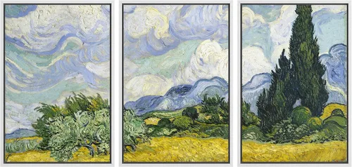Miniatura 119 de Lienzo decorativo para pared - cuadro con estampado Giclée para decoración del hogar Noche estrellada sobre el Ródano