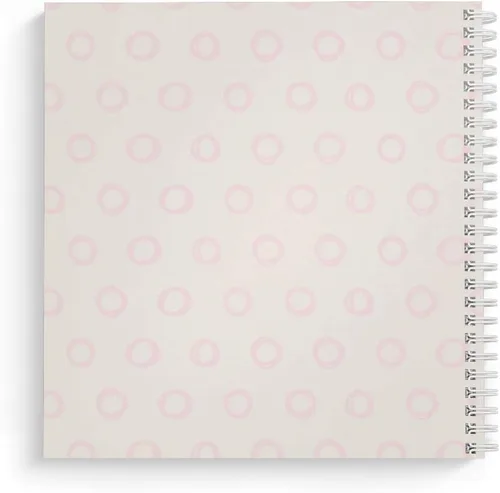 Miniatura 2 de Cuaderno de espiral de 8.5 x 8.5 in, 120 páginas de rayas anchas, tapa laminada brillante duradera, espiral de alambre blanco. Fabricado en Estados
