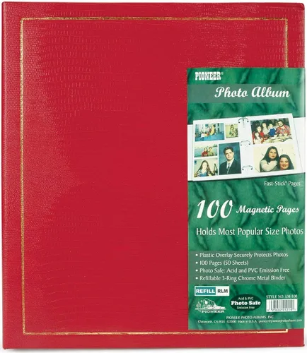 Pioneer LM100 carpeta magnética de 3 anillos, álbum fotográfico de 100 páginas, Variados, 1