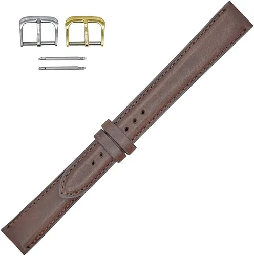 Real Leather Creations Fabricado en los Estados Unidos Cuero genuino Montana Correas largas grandes y altas American Factory Direct Para relojes