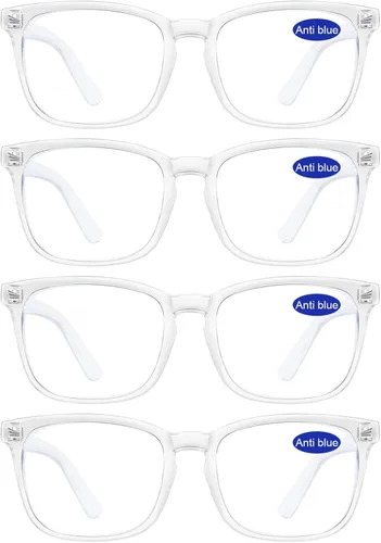 Miniatura 7 de 4 PAQUETES Gafas de Lectura con Bloqueo de Luz Azul para Mujeres 1.0 1.25 1.5 1.75 2.0 2.25 2.5 2.75 3.0 3.5 4.0 5.0 6.0 1a- Rosa lindo*4