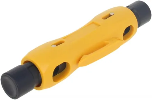 Utoolmart Pelacables coaxiales RG6 RG11, cortador de alambre coaxial de doble extremo para RG7/11 y RG59/6 o RG6 1 unids