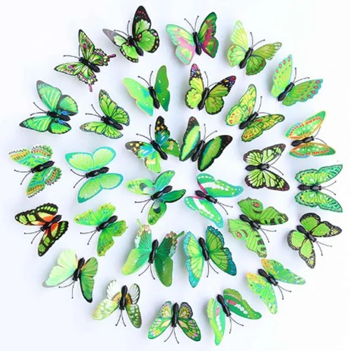 BARTOSI Pinzas para el cabello de mariposa verde, lindos pasadores para el cabello, accesorios para el cabello de mariposa para mujeres y niñas
