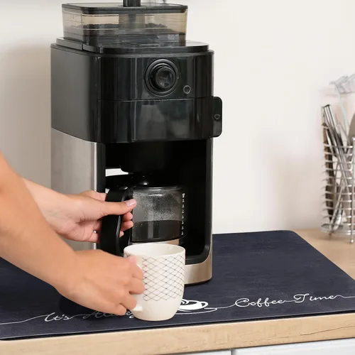 Miniatura 3 de 2 tapetes para cafetera, 16 x 24 pulgadas, lavables, accesorios para cafetera, absorbente de manchas, tapete de encimera de cocina para encimeras