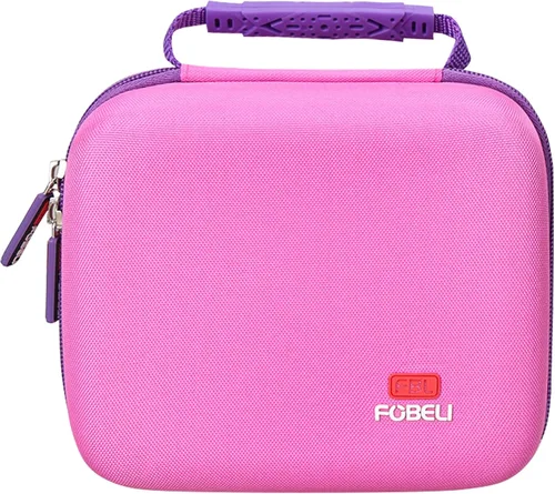 Miniatura 5 de FBLFOBELI Estuche rígido de transporte EVA compatible con LeapFrog Fridge Phonics juego de letras magnéticas (rosa)