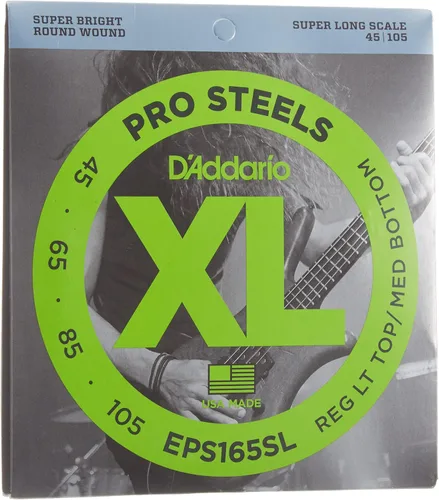 Miniatura 8 de D'Addario XL ProSteels - Cuerdas para bajo - EPS170-6SL - 6 cuerdas - Escala súper larga - Luz regular, 32-130