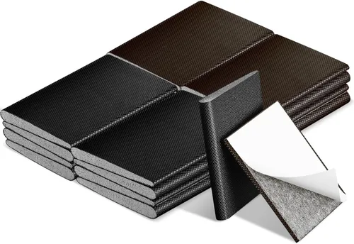 Miniatura 11 de Zonon 32 piezas de sello de esquina de puerta, burletes para marco de puerta exterior, tapones adhesivos para esquinas para burletes y protección