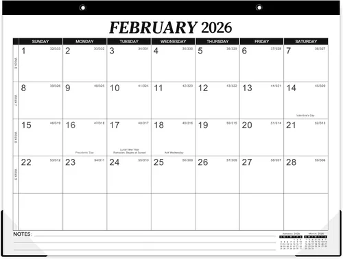 Miniatura 9 de Calendario de escritorio 2026, calendario mensual de escritorio/pared, enero de 2026 a diciembre de 2026, calendario de escritorio 2026, calendario