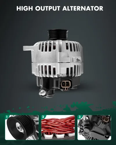 Miniatura 5 de SCITOO Alternador apto para Hyundai para Santa Fe 2005-2006 para Hyundai para Sonata 2005 para Hyundai para Tiburon 2005-2008 para Hyundai