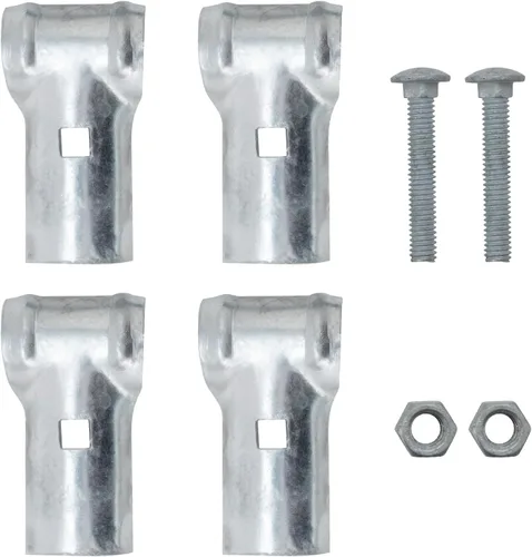 Miniatura 13 de VIVIDA Abrazaderas de riel - Conectores de panel T para tubería de 1-5/8", accesorios de valla de eslabones de cadena, 6 piezas