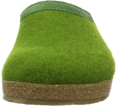 Miniatura 2 de Haflinger Slip-On Clog - Lana de fieltro de color verde hierba