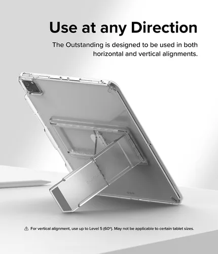Miniatura 6 de Ringke Excelente soporte universal para tableta, acción de resorte, ajustable, delgado, soporte adhesivo multiángulo para iPad, tabletas Android
