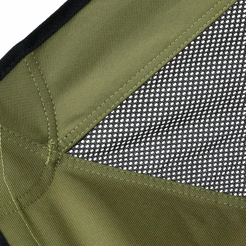 Miniatura 7 de Silla de camping compacta esencial ligera y portátil, resistente con marco X, capacidad de 265 libras, plegable con bolsa de transporte, Rojo Marte