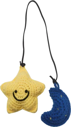 Miniatura 10 de Adorno colgante para espejo retrovisor de automóvil, cesta de flores de ganchillo, accesorio para plantas, adorno de automóvil hecho a mano