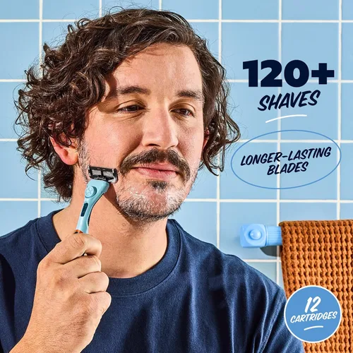 Miniatura 3 de Dollar Shave Club 6 repuestos de maquinilla de afeitar (12 unidades) 6 cuchillas de acero inoxidable para un afeitado cercano y cómodo