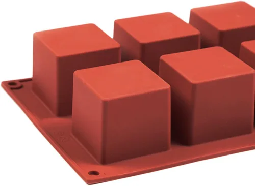 Miniatura 7 de Moldes de silicona cuadrados grandes, paquete de 2 moldes para pastel de caramelo, moldes de chocolate de 8 cavidades para hornear, mousse, pastel