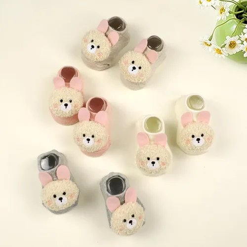 Miniatura 4 de SFGHOUSE Calcetines para bebé niña, con agarre antideslizante para bebés, niñas pequeñas, de corte bajo, calcetines tobilleros de 0 a 6 meses
