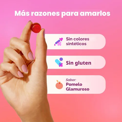 Miniatura 5 de OLLY Undeniable Beauty - Gomitas de belleza para el cabello, piel, uñas; con biotina, vitamina C, queratina; suplemento masticable, sabor pomelo