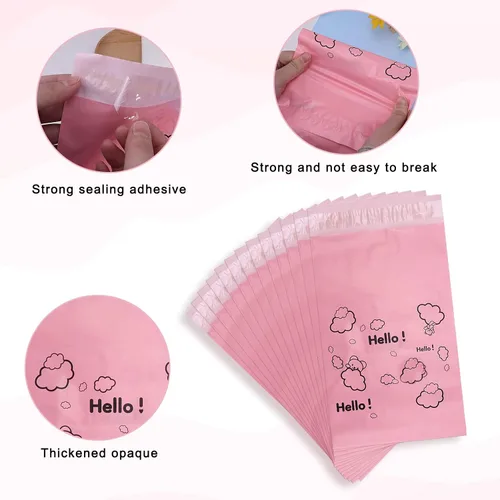 Miniatura 6 de Bolsas de eliminación de higiene femenina opacas, color rosa, 7 x 12 pulgadas, paquete de 100 unidades con bolsa de almacenamiento, para tampones