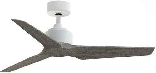 Miniatura 6 de Fanimation TriAire Custom - Ventilador de techo de 3 aspas, 12.42 pulgadas de alto y 48 pulgadas de ancho, acabado blanco mate, color blanco mate