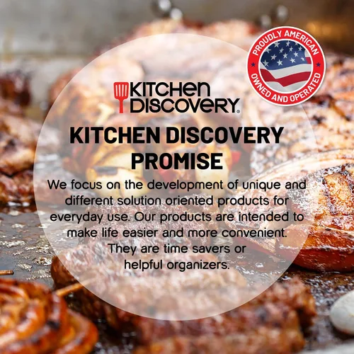 Miniatura 7 de Kitchen Discovery Pinzas de metal con dientes para asar a la parrilla, cocinar y servir antideslizantes, pinzas para hielo y pasta, agarran