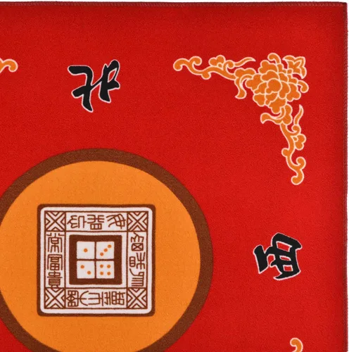 Miniatura 2 de Funda universal para mesa de Mahjong/Paigow/Poker/Dominos/Juego de mesa, alfombrilla antideslizante (rojo) 31.5" x 31.5"(80cm x 80cm)