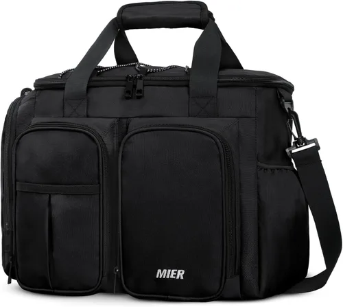 Miniatura 10 de MIER Caja de almuerzo para hombres, bolsa de almuerzo aislada resistente de 20 latas, bolsas enfriadoras grandes y suaves a prueba de fugas