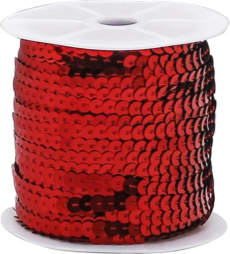 Miniatura 7 de FQTANJU Lentejuelas redondas de 6mm, PVC, 100 yardas/rollo. (Plata)