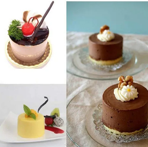 Miniatura 4 de Moldes de silicona cilíndricos altos para hornear pasteles de mousse, moldes de silicona 3D para hornear pasteles, brownie, molde de postre francés