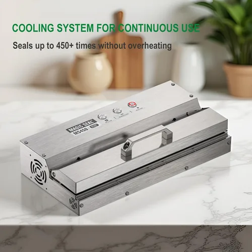 Miniatura 7 de MAGIC SEAL Sellador al vacío comercial de 16 pulgadas, máquina de envasado al vacío automática construida de acero inoxidable 304