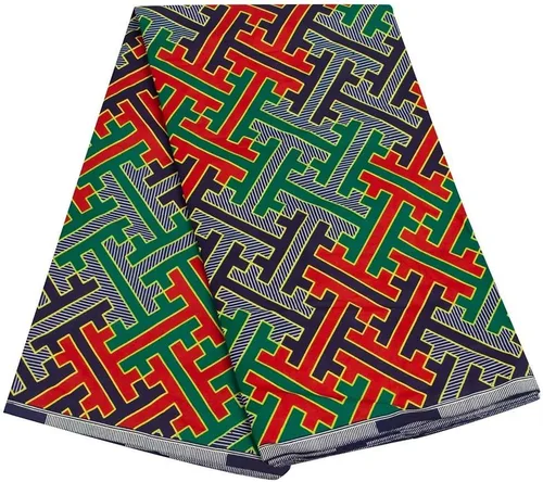 Miniatura 10 de La cera real africana imprime el material 6 yardas 1254 del algodón de Ankara de la tela