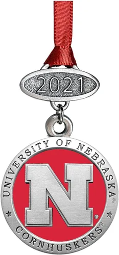 Miniatura 24 de Adorno de Alabama sin fecha Adorno de árbol de Navidad esculpido a mano Incrustación de metal de peltre Alma Mater intrincadamente elaborada