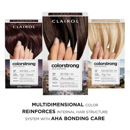Miniatura 11 de Clairol ColorStrong - Tinte de cabello permanente sin amoniaco, color ceniza claro 6.1 - Color de cabello Machu Picchu, paquete de 1 unidad 6.1