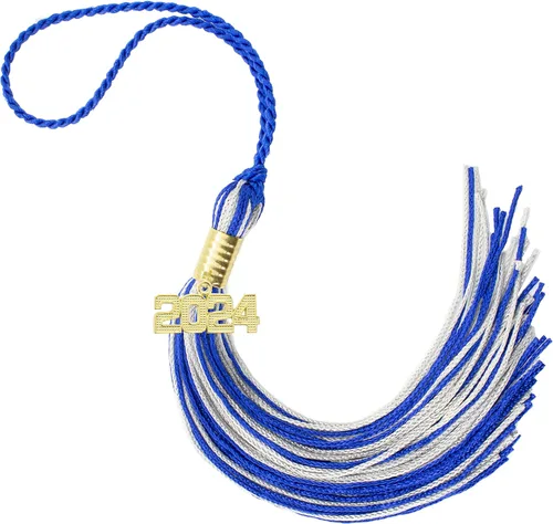 Miniatura 740 de Borla de graduación Aqua 2022, todos los colores escolares disponibles, fabricada en Estados Unidos