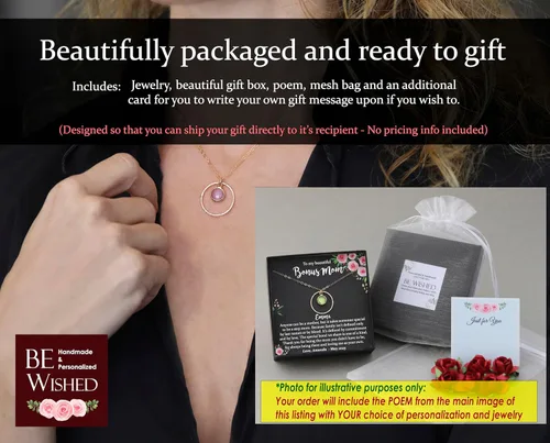 Miniatura 2 de Collar personalizado de Be Wished, regalo Sweet 16 para niñas, con mensaje significativo